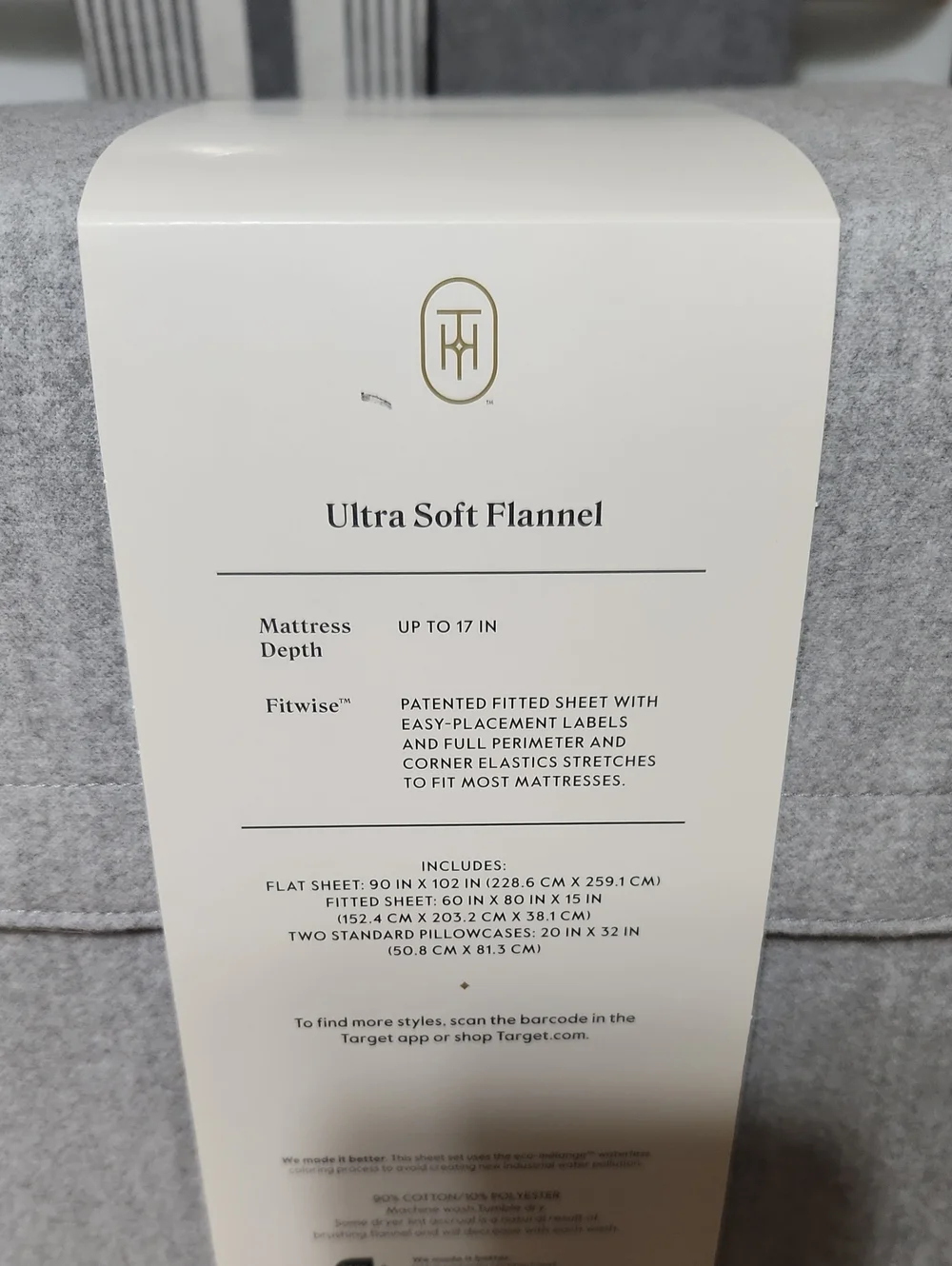 Threshold Ultra Soft Flannel Sheet Set. Queen.